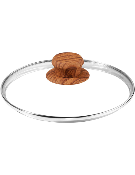 Pentola di zuppa rivestimento in granito 20cm con coperchio