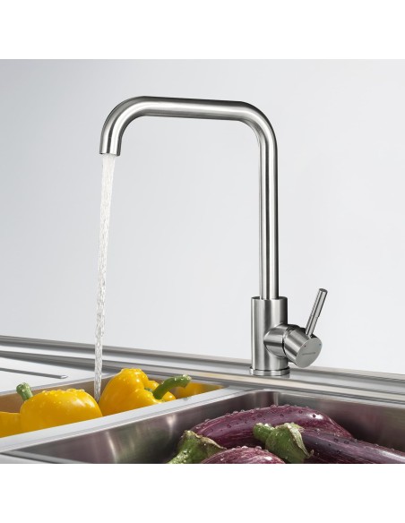 Rubinetto per Cucina in Acciaio Inox art.86002