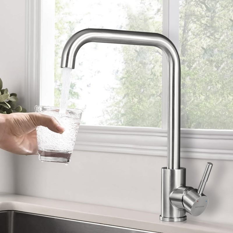 Rubinetto per Cucina in Acciaio Inox art.86002