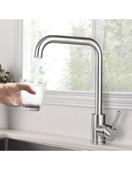 Rubinetto per Cucina in Acciaio Inox art.86002