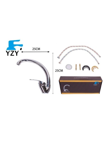 Miscelatore Rubinetto Monocomando Lavello Cucina Cromato 62004