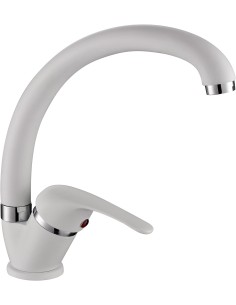 Rubinetto Miscelatore lavello Cucina 63001 Bianco 2
