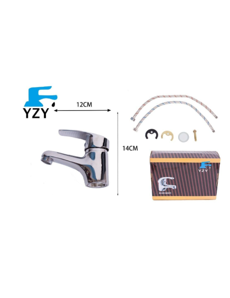 Rubinetto Miscelatore Lavabo Lavandino Bagno Cromato 61002