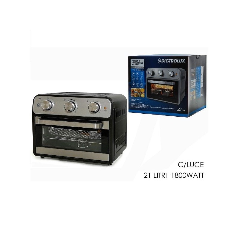 Forno Friggitrice Oven Crock 21Lt 1800W Dictrolux