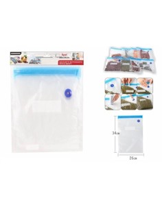 5pz. sacchetto sottovuoto con cerniera 26x34cm