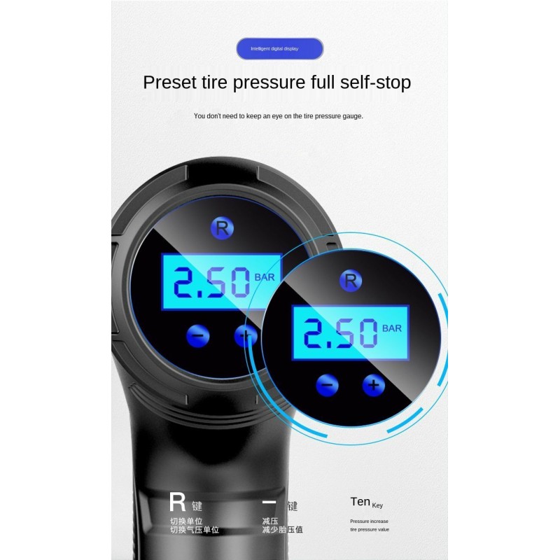 Gonfiatore di pneumatici a batteria