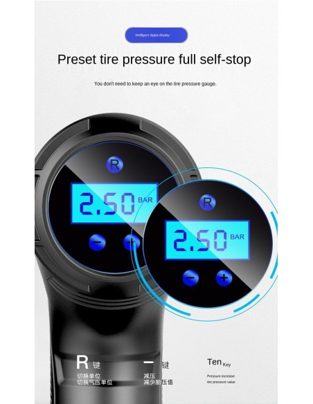 Gonfiatore di pneumatici a batteria