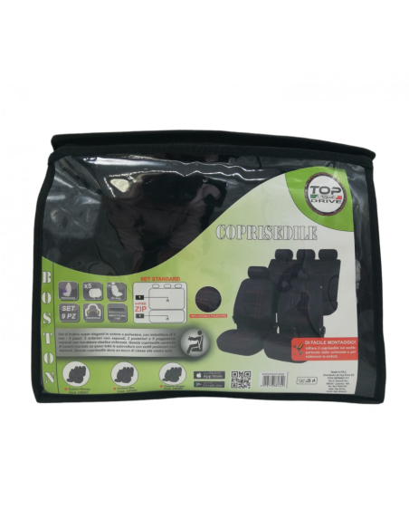 Set completo Coprisedile Boston Rosso