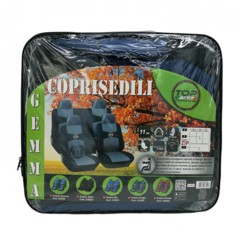 Set completo coprisedile Gemma Blu