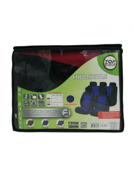 set completo coprisedile RS Racing Grigio