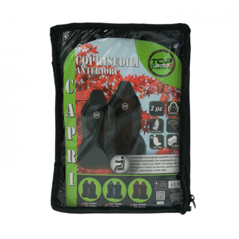 Set 2 coprisedili Capri Blu