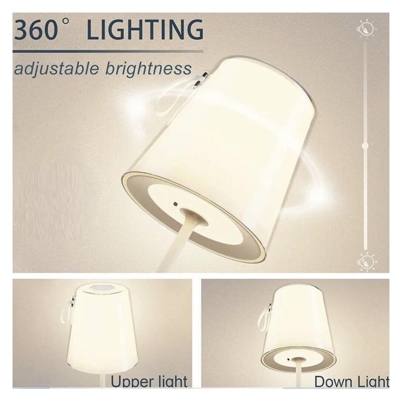 Lampada da Tavolo Touch RGB Multicolore...