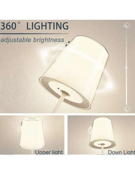 Lampada da Tavolo Touch RGB Multicolore Ricaricabile