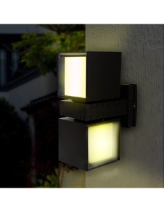Lampada da parete a LED 24W luce calda cubo girevole 2