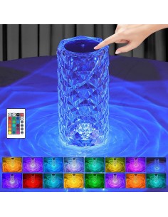 Lampada da Tavolo Touch RGB Multicolore Cristallo 2