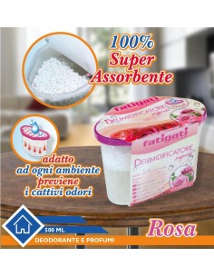 Deumidificatore profumato alla Rosa 500ML