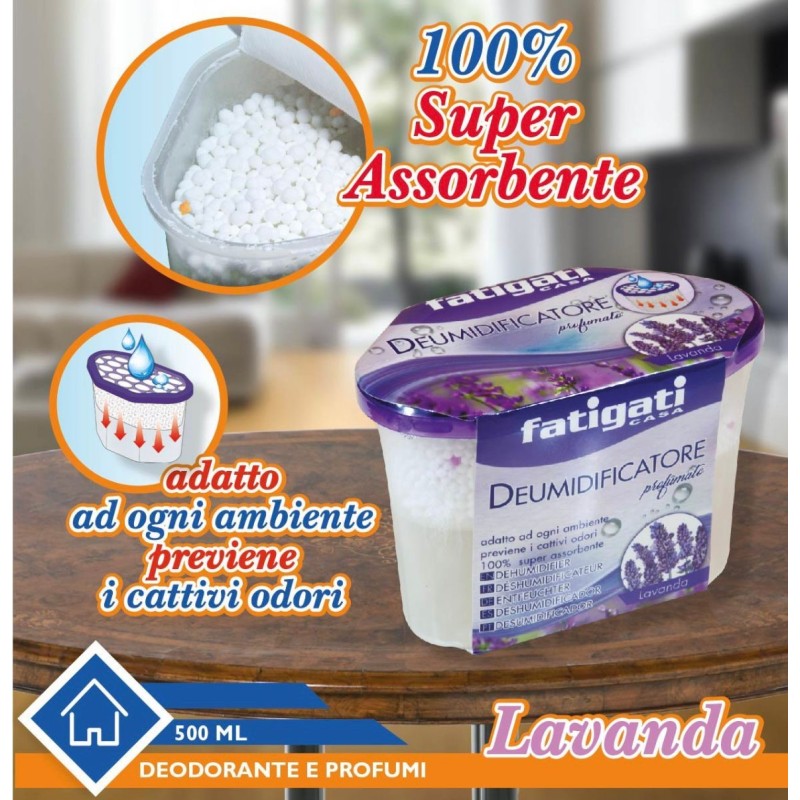 Deumidificatore profumato alla Lavanda 500ML