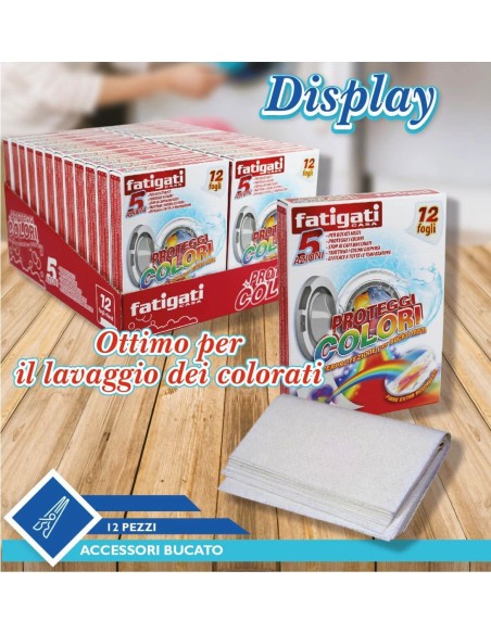 4 confezioni da 48 fogli proteggi colori bucato