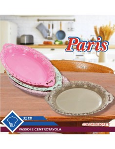 Vassoio centrotavola 32cm vari colori Paris 2