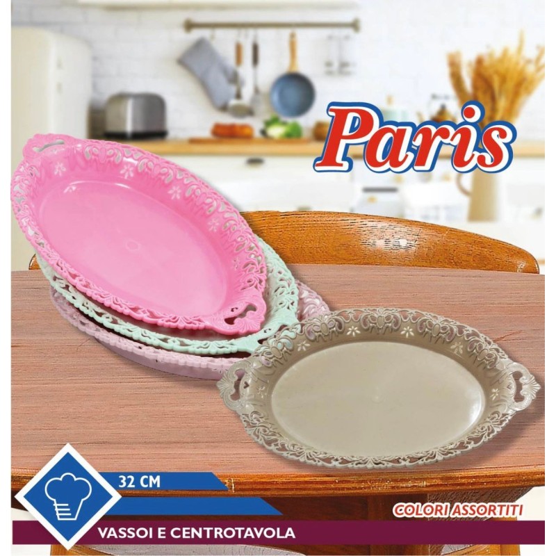 Vassoio centrotavola 32cm vari colori Paris