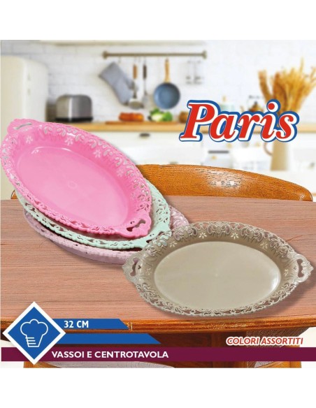 Vassoio centrotavola 32cm vari colori Paris