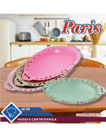 Vassoio centrotavola 49cm vari colori Paris