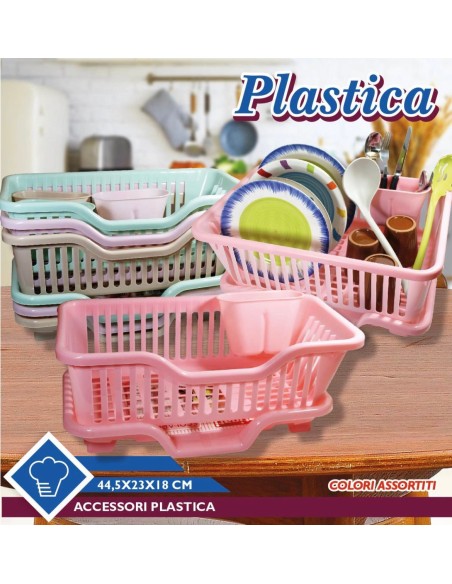 Colapiatti in Plastica vari colori 44,5x23x18cm