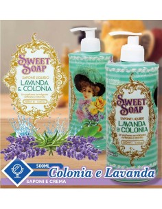 4x Sapone liquido 500ML Lavanda e Colonia