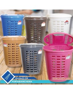 Porta biancheria 45x36x55cm vari colori 2