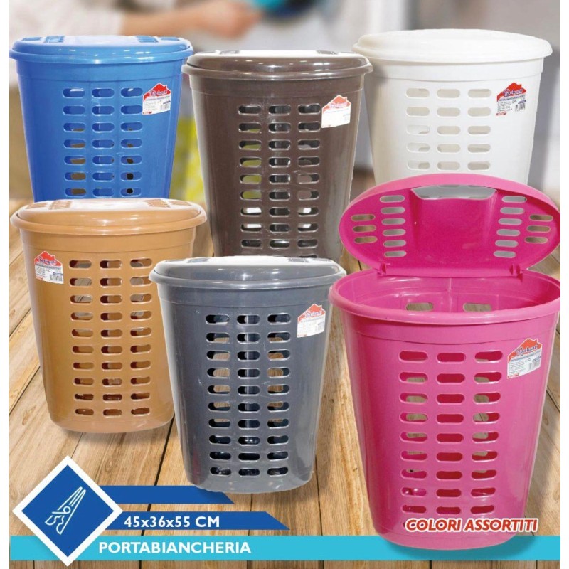 Porta biancheria 45x36x55cm vari colori