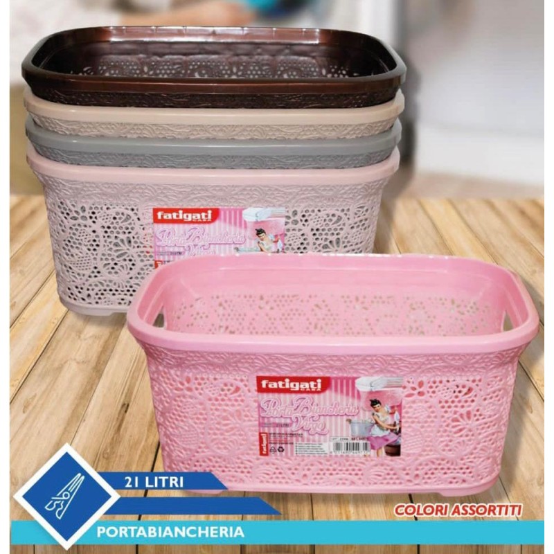 Porta biancheria 21 litri colori assortiti