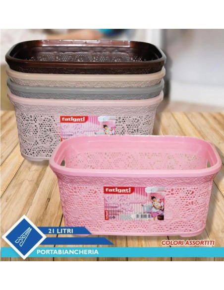 Porta biancheria 21 litri colori assortiti
