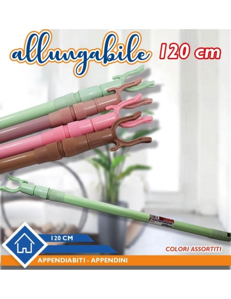 Appendiabiti 120cm colori assortiti