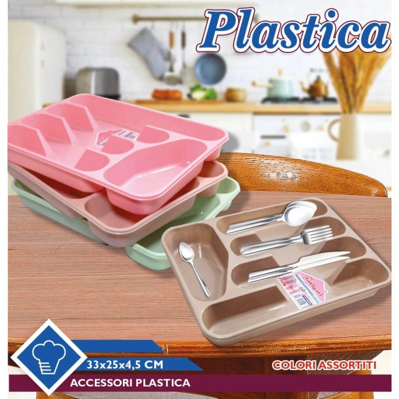 Vassoio Portaposate in Plastica vari colori...
