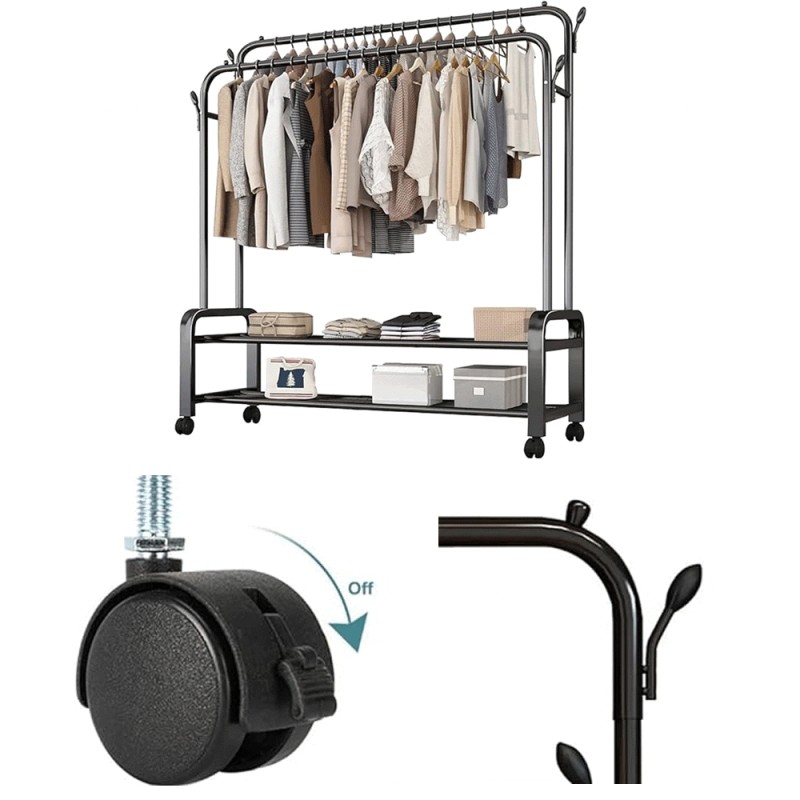 Attaccapanni Appendiabiti doppio in ferro duro...