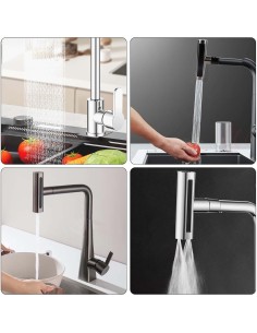 Rubinetto da cucina a cascata 4 in 1, girevole a 360°,... 2