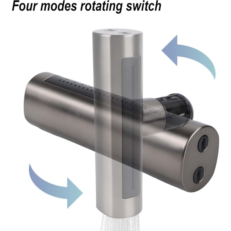 Rubinetto da cucina a cascata 4 in 1, girevole...