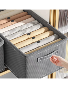 3pz. Scatola portaoggetti per vestiti e pantaloni grigio 2