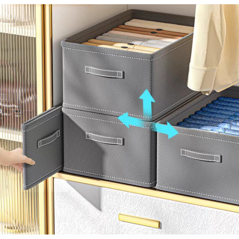 3pz. Scatola portaoggetti per vestiti e...