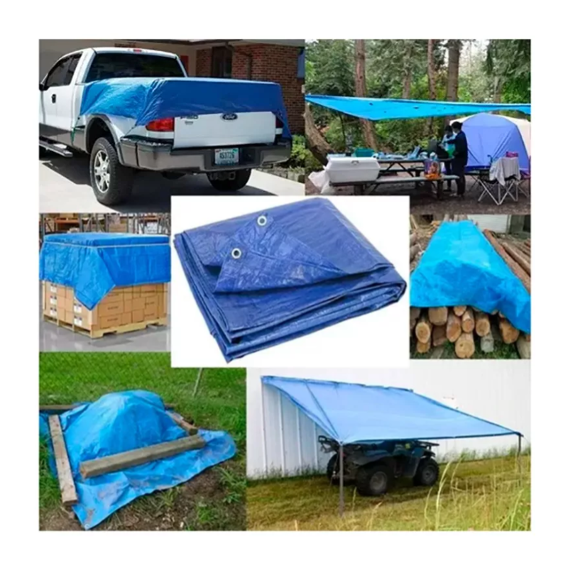 Telone di copertura blu occhiellato 50G