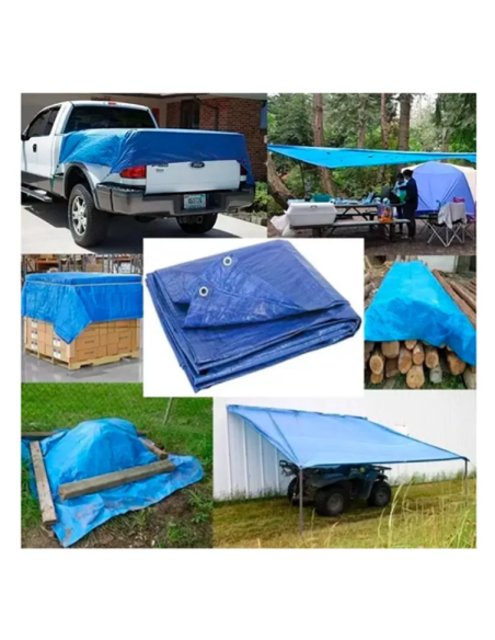 Telone di copertura blu occhiellato 50G