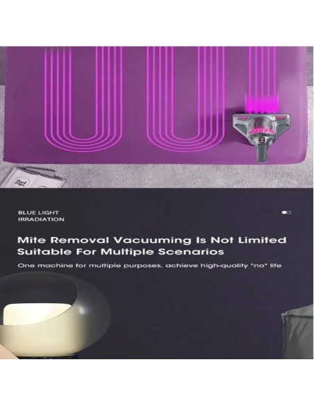 Aspirapolvere senza sacco e fili 4in1 ricaricabile acari pavimenti