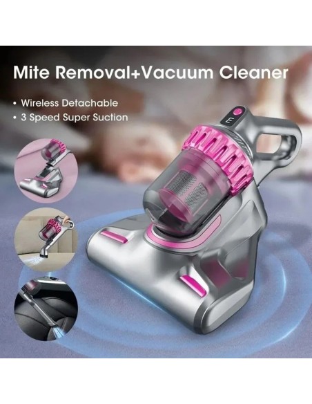 Aspirapolvere senza sacco e fili 4in1 ricaricabile acari pavimenti