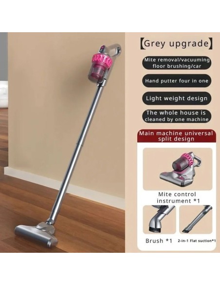 Aspirapolvere senza sacco e fili 4in1 ricaricabile acari pavimenti