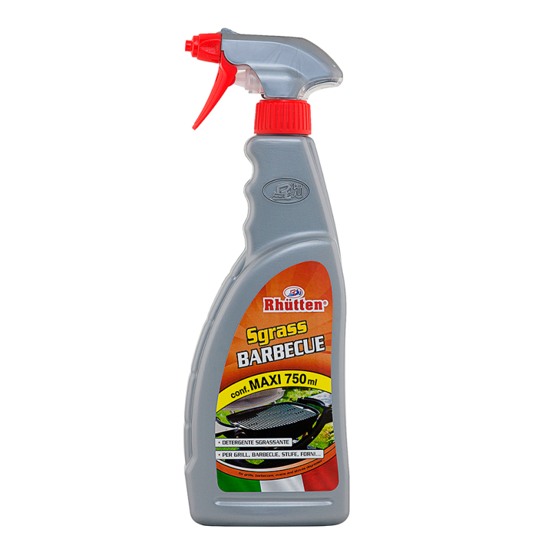 Sgrassatore per Forni e Barbecue, Rhutten Detergente in Schiuma Spray da 750 ml.