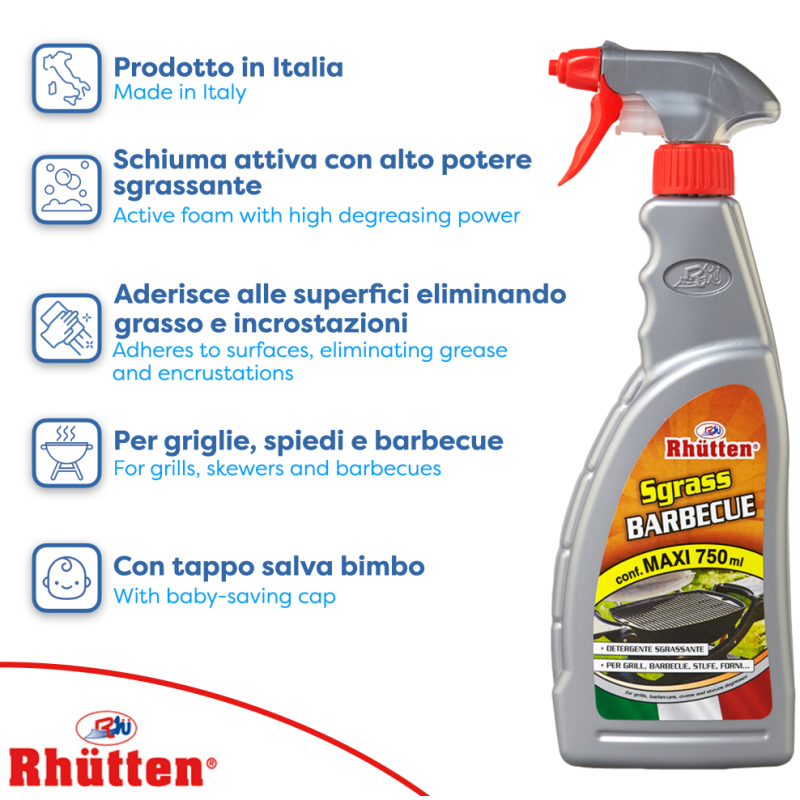 Sgrassatore per Forni e Barbecue, Rhutten...