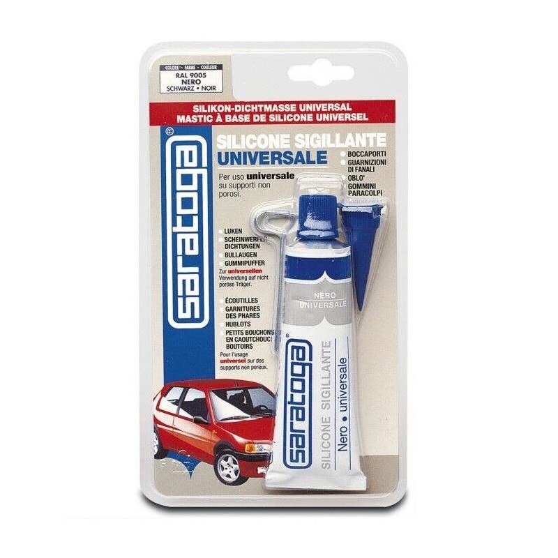 Silicone sigillante Nero acetico Universale...