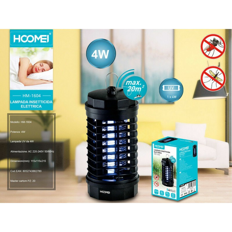 Lampada Elettrica Insetticida UV Anti Mosche...