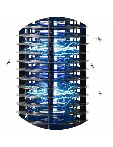 Lampada Elettrica Insetticida UV Anti Mosche Zanzare e Insetti 6W 30M2 HM-1606