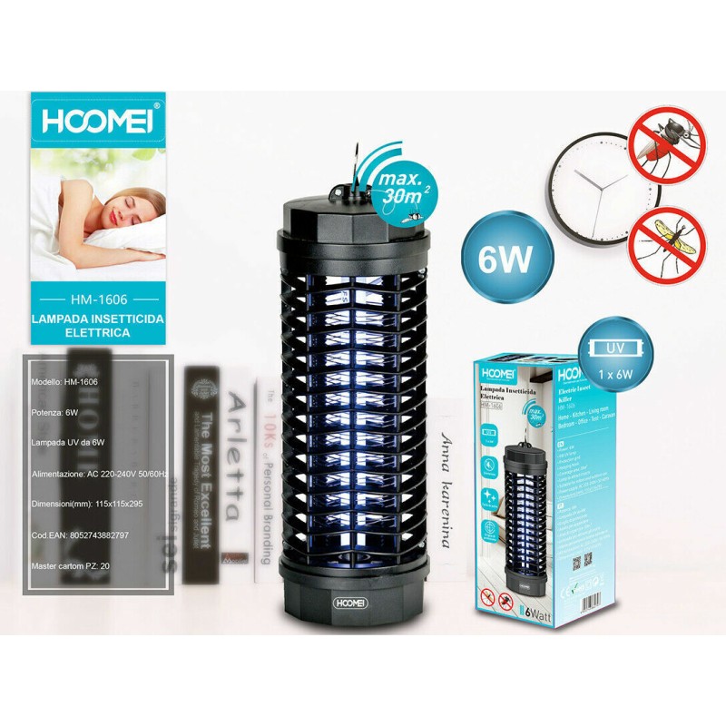 Lampada Elettrica Insetticida UV Anti Mosche...